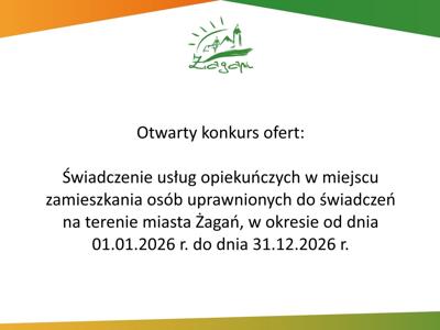 Otwarty konkurs ofert na świadczenie usług opiekuńczych