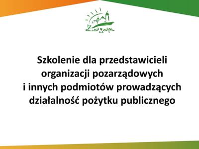 Szkolenie dla przedstawicieli organizacji pozarządowych