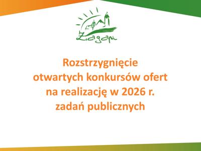 Rozstrzygnięcie otwartych konkursów ofert