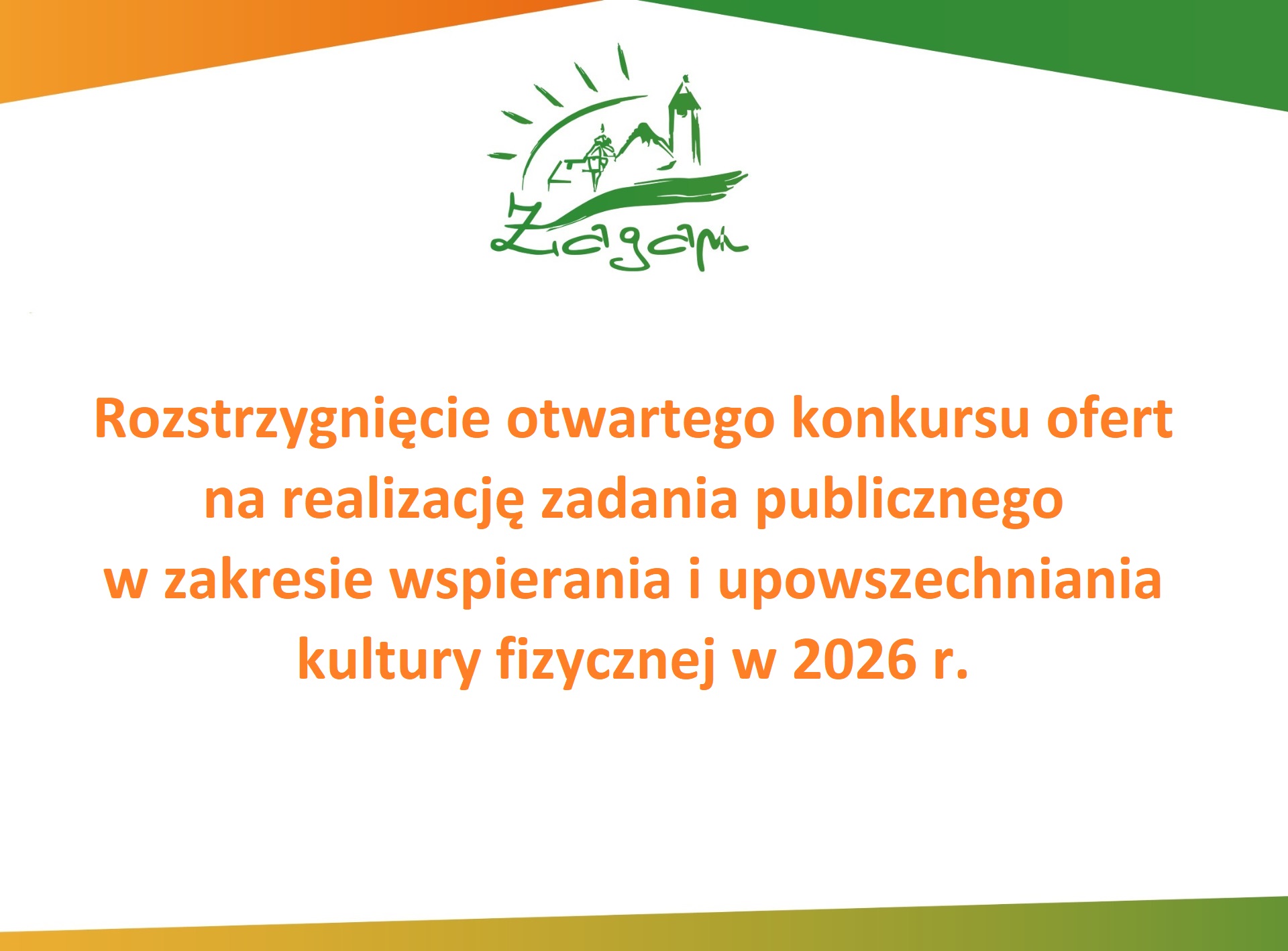 Rozstrzygnięcie konkursu na realizację zadania publicznego