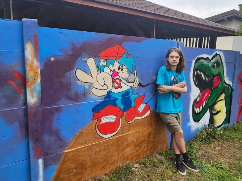 graffiti z autorem