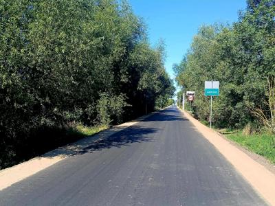 Przebudowana droga w Jamnie