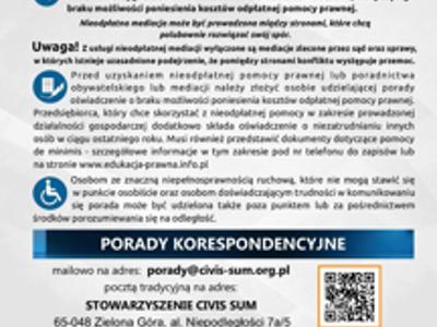 Poradnictwo obywatelskie w Powiecie Sulęcińskim