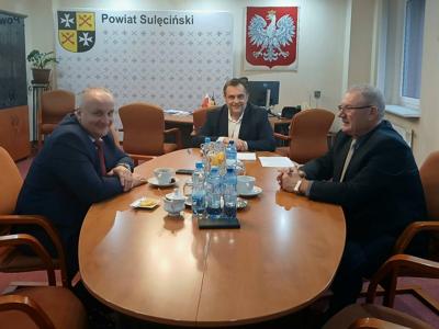 Wicemarszałek Województwa Lubuskiego z wizytą w Sulęcińskim Starostwie
