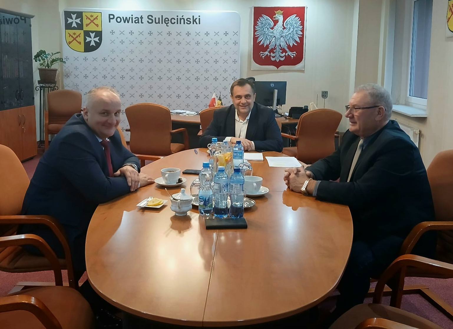 Wicemarszałek Województwa Lubuskiego z wizytą w Sulęcińskim Starostwie