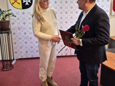 30-lecie pracy zawodowej Pani Anny Kulczyńskiej – Skarbnika Powiatu Sulęcińskiego