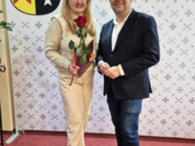 30-lecie pracy zawodowej Pani Anny Kulczyńskiej – Skarbnika Powiatu Sulęcińskiego