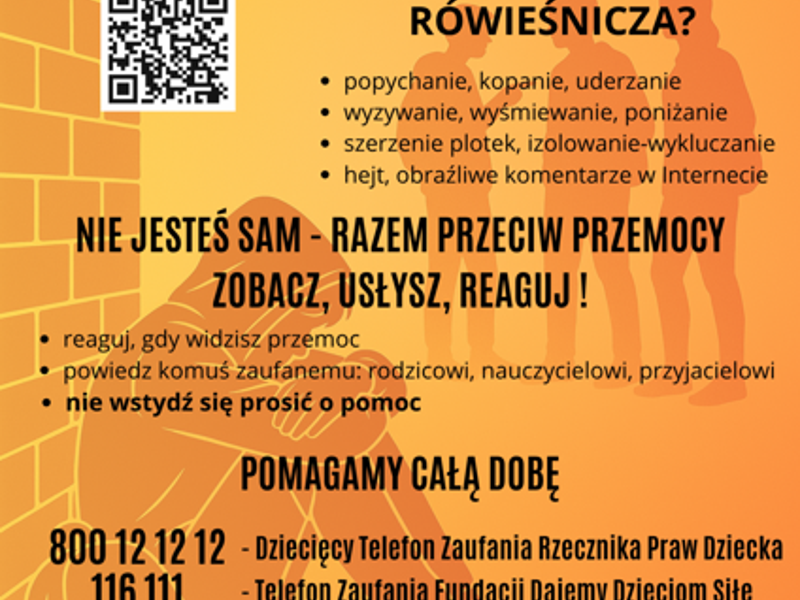 Przemoc rówieśnicza - nie udawaj, że nie widzisz