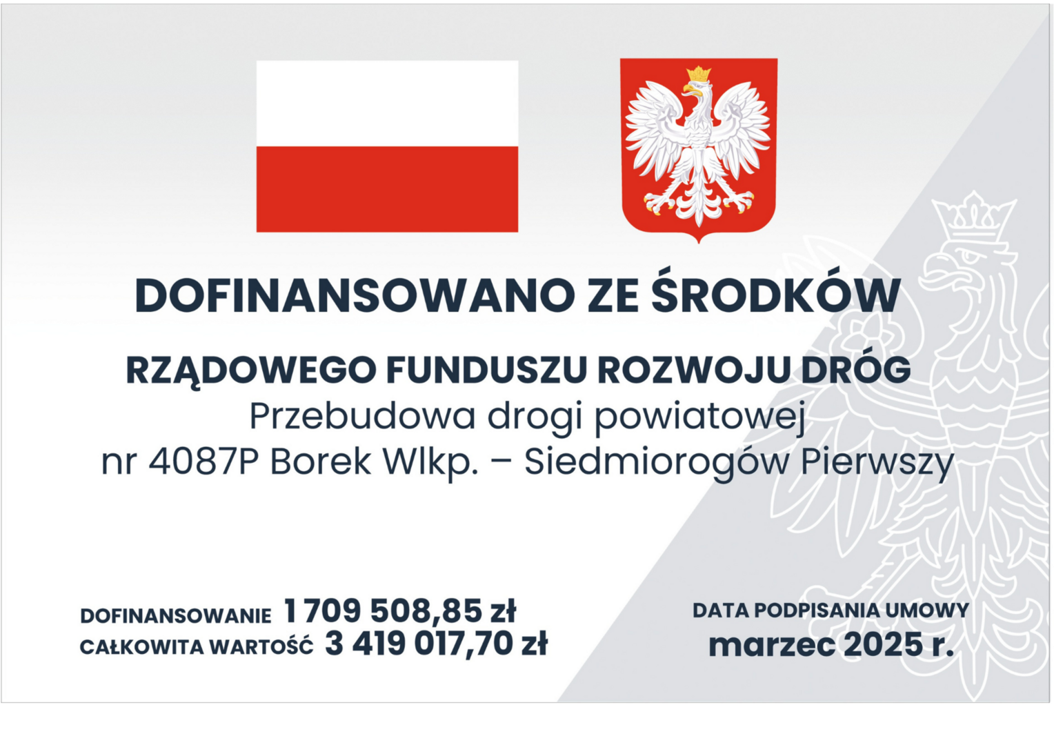 Zdjęcie przedstawia tablicę informacyjną.