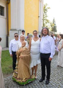 Delegacje z wieńcami dożynkowymi