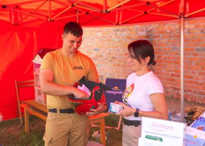 Stoisko PSP w Gostyniu