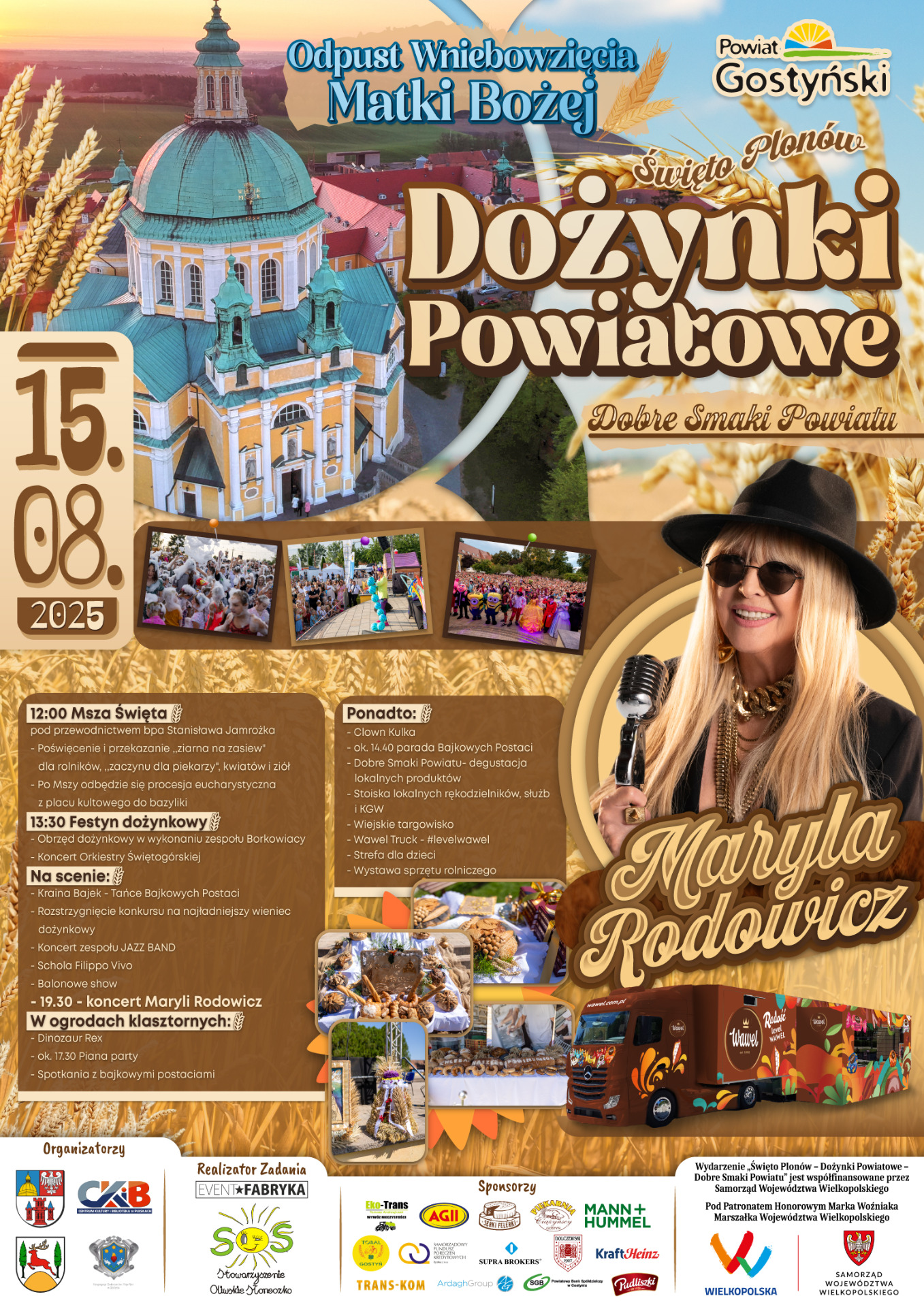 Plakat informacyjny Dożynki Powiatowe 2025