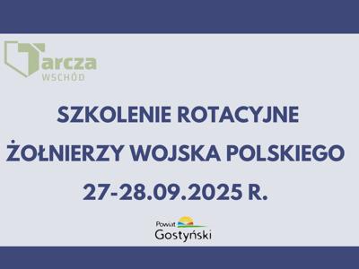 Grafika informująca o szkoleniu żołnierzy