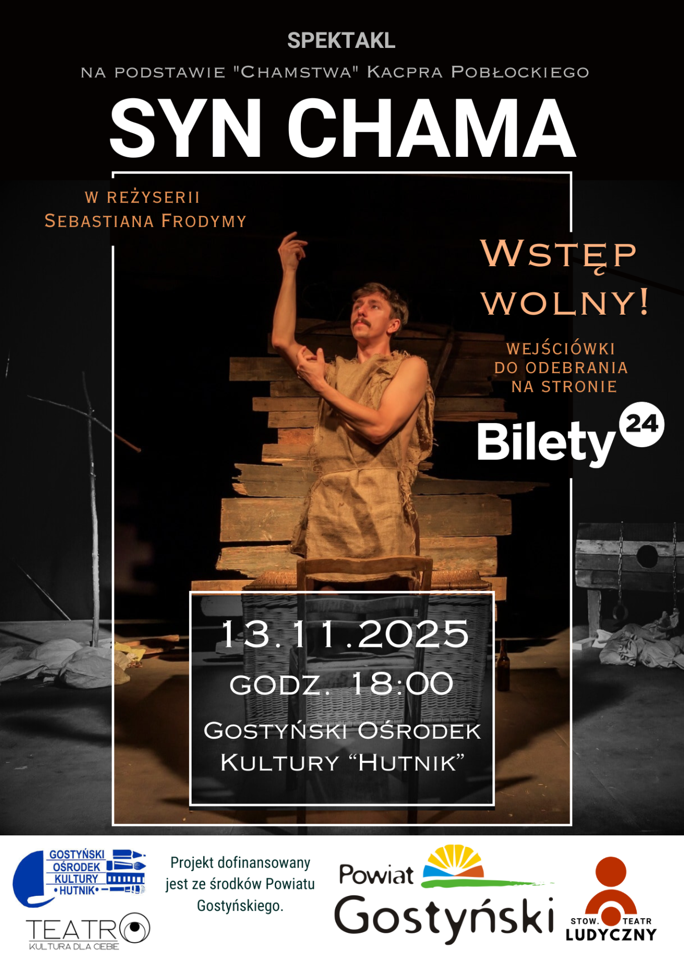 Zdjęcie przedstawia plakat SYN CHAMA