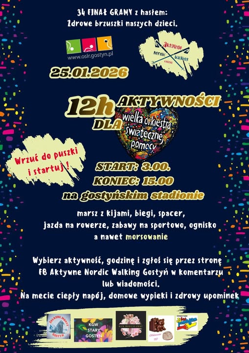 Plakat informacyjny WOŚP 2026