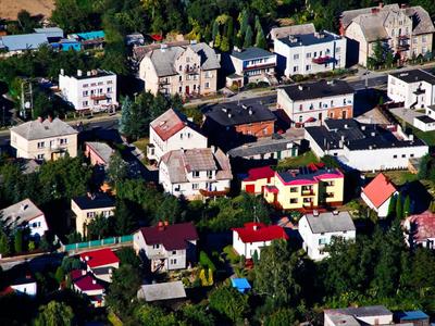 Gmina Warlubie z "lotu ptaka" - ulica Dworcowa