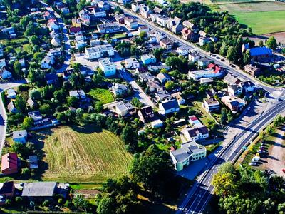 Gmina Warlubie z "lotu ptaka" - widok na Warlubie