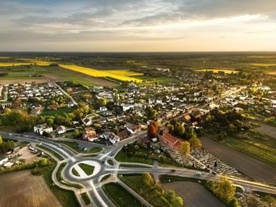 Centrum Warlubia okiem drona