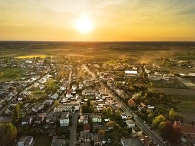 Centrum Warlubia okiem drona