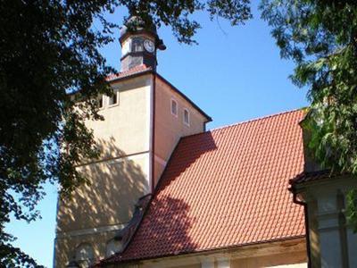 Historia Gminy Warlubie - budynek Kościół w Wielkim Komorsku