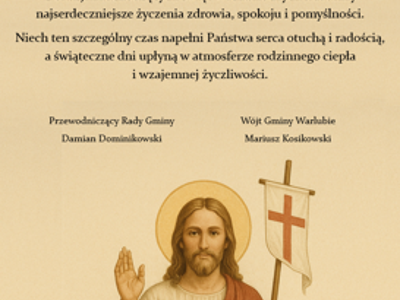 Życzenia wielkanocne - tekst w opisie artykułu