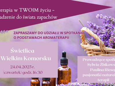 Plakat przedstawia informacje o spotkaniu
