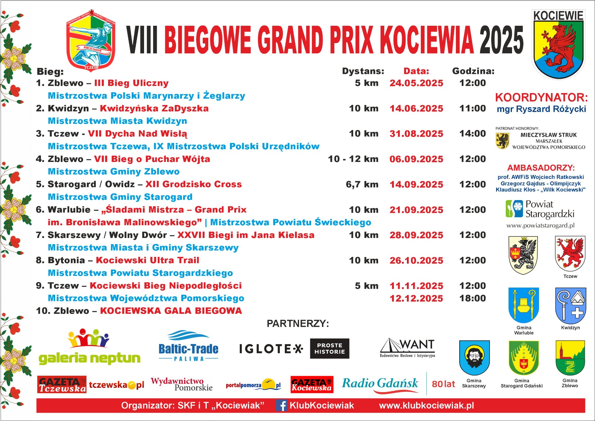 Plakat wydarzenia, opis w poście na stronie