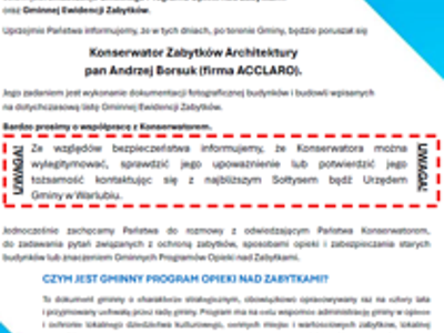 Gminny Program Opieki nad Zabytkami