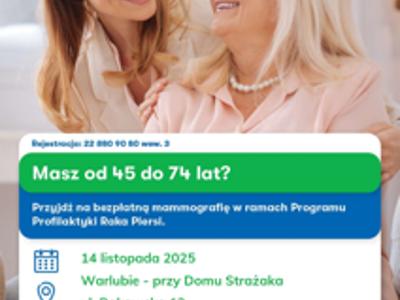 Plakat - badania mammograficzne LUXMED