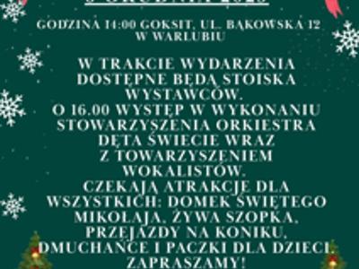 plakat Jarmark Bożonarodzeniowy