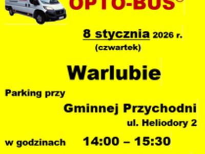 OPTO-BUS plakat bezpłatne badanie wzroku