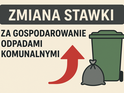 grafika zmiana stawki za gospodarowanie odpadami komunalnymi