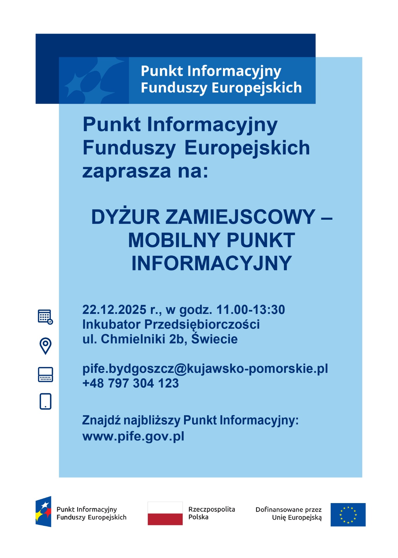 plakat Inkubator przedsiebiorczosci