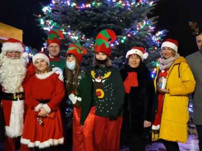 Mikołaj odwiedził Warlubie - 2021 rok, zdjęcie 1