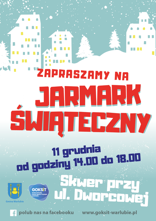 Plakat: Zapraszamy na Jarmark Świąteczny (11.12.2021)