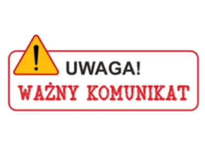 Uwaga Komunikat