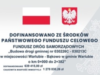 Budowa drogi gminnej nr 030226C - 030213C