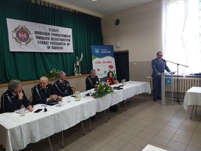 V Zjazd Oddziału Powiatowego Związku Ochotniczych Straży Pożarnych RP, przemowa Wójta Gminy