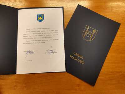 dyplom z okazji Dnia Sołtysa