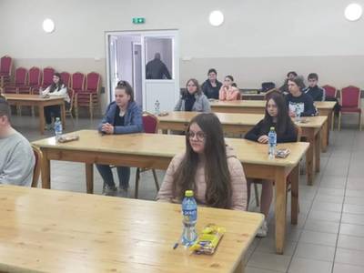 Eliminacje gminne Turnieju Wiedzy Pożarniczej „Młodzież zapobiega pożarom" - uczestnicy turnieju