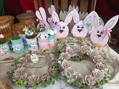 Jarmark Wielkanocny - ozdoby świąteczne, zajączki wielkanocne