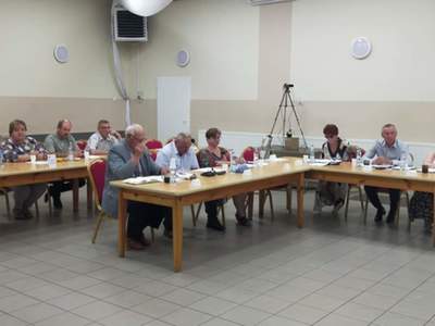 Radni i Sołtysi uczestniczący w sesji Rady Gminy Warlubie.