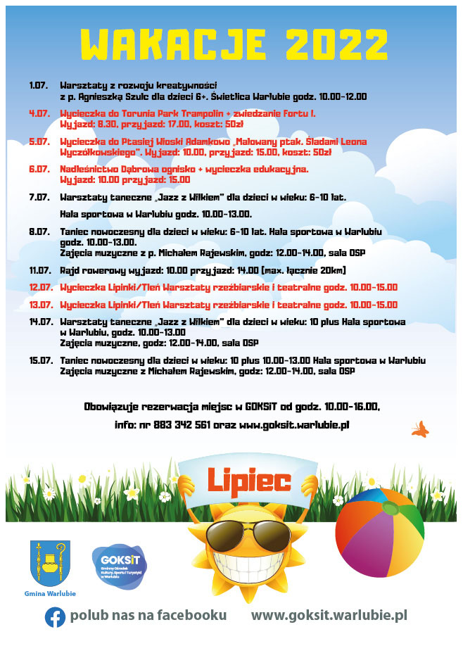 plakat wakacje z goksit plakat wakacje z goksit