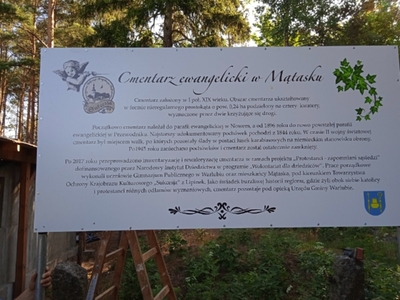 Obraz - tablica "Cmentarz ewangelicki w Mątasku"