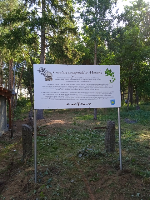 Obraz - tablica "Cmentarz ewangelicki w Mątasku"