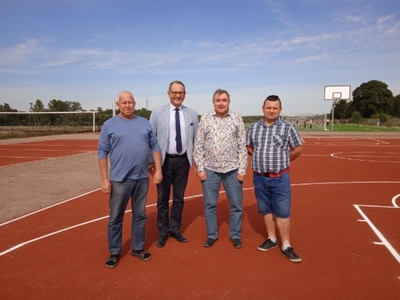 Odbiór boiska wielofunkcyjnego w Lipinkach