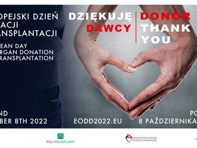 plakat Europejski Dzień Donacji i Transplantacji