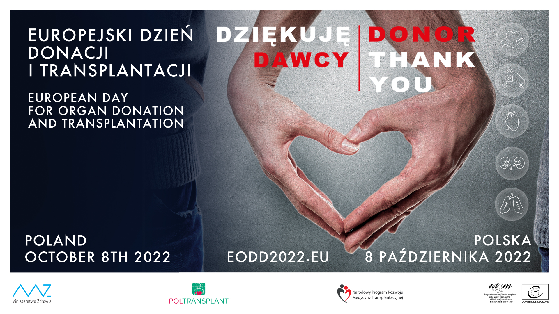 plakat Europejski Dzień Donacji i Transplantacji