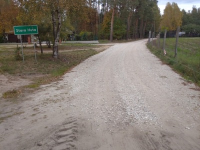 Przebudowa odcinka drogi dojazdowej 