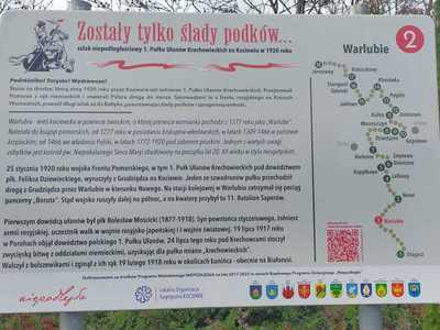 Tak obchodziliśmy Dzień Niepodległości - zdjęcie tab;icy informacyjnej "zostały tylko ślady podków"